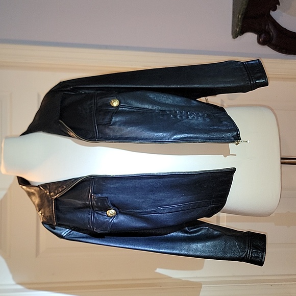 Anne Klein Jackets & Blazers - BLACK ANNE KLEIN Leather Jacket SIZE SMALL